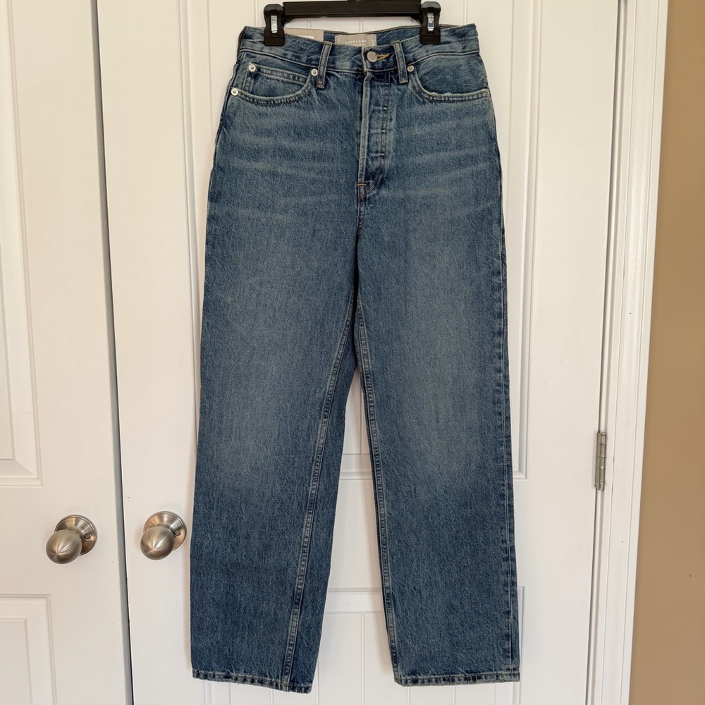 Everlane The Rigid Way-High Jean in Blue